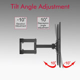 ZNTS 26-55 Inch Double Pendulum Large Base TV Stand TMDS-105 Bearing 40Kg/Vese400*400/Upper And Lower-10~ 98487442