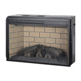 26 inch infrared quartz heater fireplace insert -woodlog version with brick W1769121295