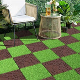 Stone texture 12" Patio Deck Tiles, DIY Module Interlocking Decking Tiles Floor Tile,Easy and Quick W3022P268429