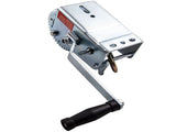 2000lbs Hand Winch Hand 2 Gear Crank Winch Heavy Duty ATV Trailer Boat Silver US 49957498