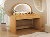 39" Makeup Vanity Table with Mirror Touch Screen Lighted Mirror, Dressing Table with Drawer for N704P196658N