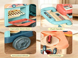 Kids Kitchen Food Stand with Play Food, Cashier Register, for 3-6Y Kids Grocery Store Pretend Play 06846359