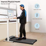 Walking Pad Under Desk Treadmill, LED Display and Remote Control Portable Treadmill for Home and W1362119975