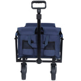 Expandable Dual-Layer Utility Wagon with 100% Extra Space - Grocery Cart for Camping, Shopping, 64718795