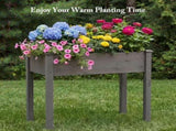 Bed - Cedar Planter with Non-Woven Liner, Bottom Drainage, 30-Inch Height, 48 x 24 x 30 in Sizes for 98553321