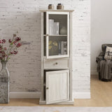 Tall Storage Cabinet, Freestanding Cabinet Glass Door and Shelves, Sideboard cabinet, Cabinet W2275P206604