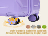28" Large Suitcase, ABS Hardshell, Upgraded Crack-Resistant Iron Handle, Combination Lock, 360&deg W2787P536191