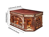 3d wooden puzzle for adults Athena's Study of Wisdom book nook with lights model kit dollhouse DIY 64372662