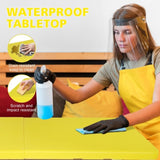 4ft Yellow Portable Folding Table Indoor&Outdoor Maximum Weight 135KG Foldable Table for Camping 64401046