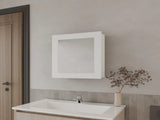 White Medicine Cabinet with Included Mirror B062P252174