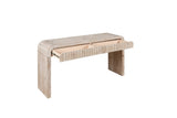 59'' Vintage Crafted Entryway Table,Two Hidden Handle Drawers,Farmhouse Console Table ,Easy W1445P214058