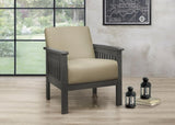 Light Brown Accent Chair 1pc Solid Wood Frame Cushion Back Classic Living Room Furniture Antique B011P175436
