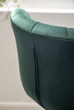 Ellston Upholstered Adjustable Swivel Barstools in Green, Set of 2 T2574P164875