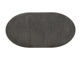 Oval 60-inch Extension Leaf Dining Table, Medium Grey B016P369261