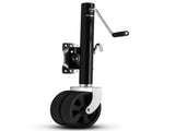 6-inch Dual Wheels Trailer Jack, 1500 lbs, for RV, Boat, Trailer and More, Black 33045451