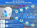6 Pack Ultrasonic Pest Repeller, Operation Pest Wide Coverage Dual-Frequency Pest Control for Home 21552354