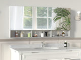 48X30 Medical Cabinet with Mirror, suitable for bathroom, wall-mounted bathroom mirror, with storage W708P581229