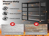 Heavy Duty Garage Shelving Units 72"H48"W24"D, 5-Tier Steel Adjustable Metal Storage Shelves,3000 96329654