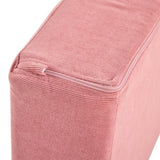 12-Piece Modular Kids Sofa All-Sponge Design Free Combination Pink & White Colorblock Corduroy 76926645