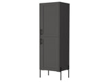 Sealy Hight Auxiliary Furniture in Melamine and 4 Shelves, Matt Gray B128P237147