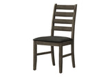 Dining Chair, 38" Height, Dining Room, Kitchen, Set Of 2, Side, Upholstered, Antique Grey, Grey B2710P287010
