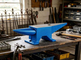 44 lbs Single Horn Steel Anvil with Round Square Holes, Rugged Blacksmith Forge Tool for Jewelers 60436319