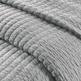 2 Piece Quilt Set Grey Twin/Twin XL B035129037