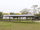10'x30' Outdoor Party Tent with 8 Removable Sidewalls, Waterproof Canopy Patio Wedding Gazebo, Black 73401213