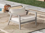 Outdoor Acacia Wood Patio Club Chair, Patio Furniture,Waterproof Thick Cushion Deep Seating for N780P171149G