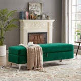 Storage Bench Solid Color 2 Seater Furniture Living Room Sofa Stool 60690311
