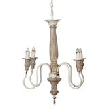 ZNTS 4 - Light Wood Chandelier, Hanging Light Fixture with Adjustable Chain for Kitchen Dining Room Foyer W2078138921