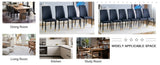 A set of 4 dining black dining chair set, PU material high backrest seats and sturdy leg W1151P191427