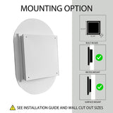 20x34 Inch Oval Recessed Medicine Cabinet, Metal Framed Bathroom Wall Cabinet with Mirror and W1435P201161