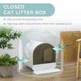 ZNTS Fully Enclosed Cat Litter Box/Cat Litter Box 13605943