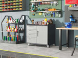 Sturdy Metal Tool Storage Cabinet with Wheels - Tool Storage Cabinet for Garage, Office, and Home T2398P222836