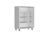 Bookcase 40.6" H, 6 shelves, 4 legs, White B097P250870