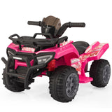 ZNTS 6V Kids Ride-On ATV Car, Powered 4-Wheeler Quad w/ Music Horn USB MP3, 1.9 MPH Max Speed, Electric W2181P190017