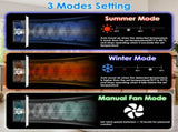 Dual Motor PWM Ventilation Booster Fan Winter Summer Fan 3 Modes, Auto Temp Detect Air Vent Fan with 84045069