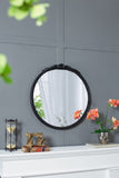 30"x30" Round Hand Carved Rose Antique Mirror Frame, Mirror for Live space, Bathroom, Entryway W2078126751