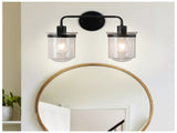 ll Sconces Set of 2 with Clear Glass Shade,Modern ll Sconce, Industrial Indoor ll Light Fixture E26 82306146