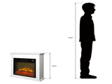 SF103-18G HA209-25 18 Inch White Wood Cabinet Style 1400W Single Color / Fake Wood / Heating Wire / 67440467