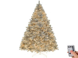 6 FT Pre-lit Artificial Christmas Tree, Hinged Xmas Pine Tree with 900 Branch Tips, 300 Lights and 95756366