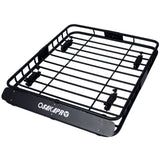 Rooftop Cargo Carrier Basket Motoring Roof Rack,Top Mount Roof Rack 42" black steel W46540105