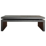Modern Coffee Table, Black Wooden Coffee Table, Rectangle Cocktail Tea Table for Living Room, 47.6" W2729P198990