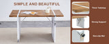 Natural Wood Grain MDF Dining Table - 55"x31.5" Stable Design.Suitable For Various Modern Home Decor W2920P232766