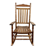 ZNTS BALCONY PORCH ADULT ROCKING CHAIR OAK W2297P143349