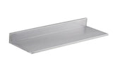8.6" x 24" Stainless Steel Wall Shelf 2 Pcs, Floating Shelf with Backsplash, 44 lbs Load Capacity, 73819157