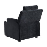 ZNTS Kids Chair, Kids Upholstered Couch with Two Cup Holder, Footrest, Backrest, Toddlers Velvet W31171306