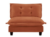 73 Armless Sofa Chenille- Orange W714P448404