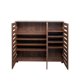 Shoe Cabinet, 5-Tier Shoe Storage Cabinet with Adjustable Shelves, Wooden Shoe Rack Organizer with W331P242462